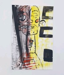 ORIGINAL PAINTING BRUT ART OUTSIDER FOLK 11×17