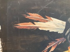 NATIVE AMERICAN INDIAN TRIBAL WATERCOLOR BY LISTED ARTIST WILLIAM LEE HILL