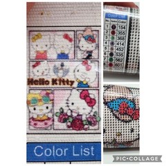 Diamond Art Kit 30×40 Hello Kitty Collage 20 colors