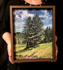 ORIGINAL OIL PAINTING ON CANVAS, VARNISHED, FRAMED, 11 X 14