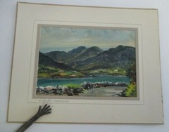 E. I. Bryce Mid-Century Irish Artist Oil Painting KILLARY HARBOUR, Connemara