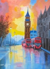 Big Ben UK London oil Painting
