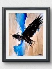 Original Expressive Animal Acrylic 11×14 Signed Bold Contemporary Art Gift P229
