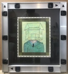 1990’s DENIS GASTON ORIGINAL PASTEL DRAWING “IDEAL HOME EXISTING IN YOUR MIND”