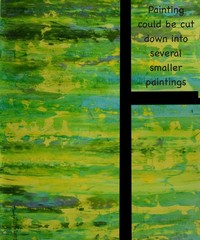 Mark Little Original Giant Canvas Painting 84”X62” (7 Foot) Abstract Modern XL