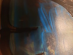 Original Art Blue Skull Graffiti Cathedral Archway Cartoon Head DeadHead Love