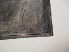 JOACHIM PROBST PAINTING PORTRAIT ABSTRACT EXPRESSIONISM MID CENTURY 1950’S