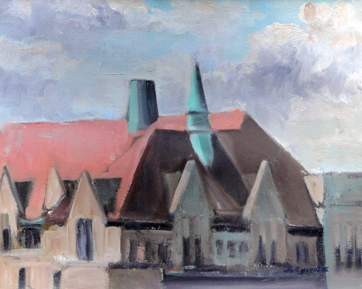 Brooklyn New York School,P.S.315 / P.S. 152 20×16 inOil on canvas HALL GROAT II