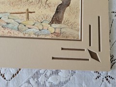 1982 Wade Rawls Pen Ink Watercolor Original Painting Homestead Stone Barn