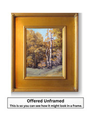 Art Original Oil Painting Landscape Yellow Trees Aspen Fall Autumn by Jeff Love
