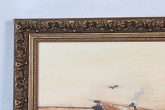 Vintage Homestead Cottage Oil Painting Signed M. Wianecki 15.09.90
