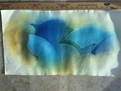 Watercolor Painting Abstract Finnland Signed Abstract Scandinavia Art 25.5@14
