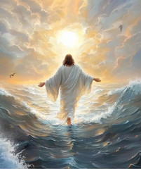 DIY Jesus Walking on Water Diamond Painting Kit F32 (30×40 cm)