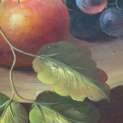 Extra Large Still Life Fruit Bowl Table Oil Canvas Painting Classical Art