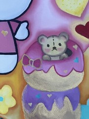 HELLO KITTY OIL PAINTING ON CANVAS Original Oil Painting Hand Painted 16 by 20