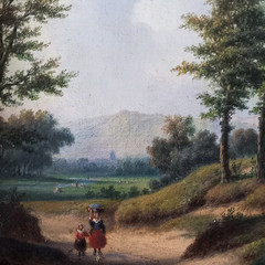 CARL EDUARD AHRENDTS (1822-1898) | Wooded Country Road | ORIGINAL Oil Painting