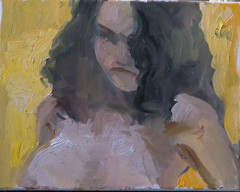 11″x14″ Boudoir Cubism Portrait Woman Oil Painting on Canvas Original Signed
