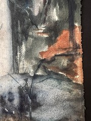 In the Woods–Charlotte Hoffman–Medium Size Watercolor–Mid 20th C New York Artist