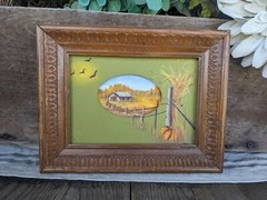 Vintage 1984 D. Rawley Landscape 9 1/4″ x 7″ Country Landscape Painting