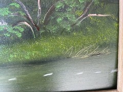 RARE AUTHENIC AL BLACK FLORIDA HIGHWAYMEN LEGEND ,OIL ON BOARD ST LUCIE RIVER