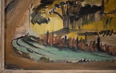 Vintage Impressionist Oil Painting Country Homestead Landscape D Leease, FINE!