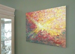 ORIGINAL STEVEN GRAFF „Redbud“16×20 stretched canvas/acrylic Signed/Catalogued