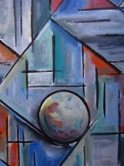 NEXT NEW YEAR abstract 16×20 canvas oil painting modern art Crowell