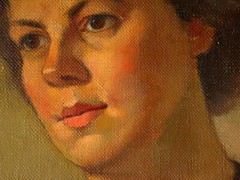 Anton Hula (Wien 1896-1946 ebd.) Damenporträt 1943.