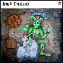 modern contemporary art painting figures ars goetia lemegeton azazel demon devil