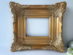 Vintage Ornate Gold Gilt Wood Frame 20″x18″ – Internal 10.15″x8.15″