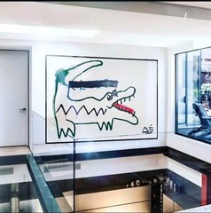 Crocodile Painting Artist Manuel Mane | 150cm x 170cm | SHIPS ROLLED