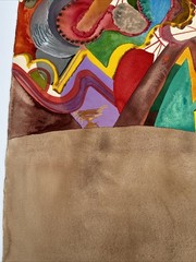 AMARANTH EHRENHALT PAINTING ABSTRACT FAMOUS LISTED FINEST 1973 MODERNIST VINTAGE
