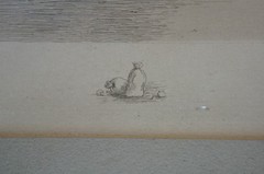 Antique 1895 HC Rost Water Mill Country River Landscape Etching 31″