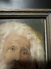 Sydney Laurence Original Oil Painting Of Old Man Signed And Dated 1889