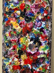 Juan Cervantes Artist like Jackson Pollock Abstract Expressionism Painting
