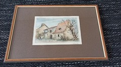 German artist Heck. Watercolor. Original 1990-2000 6