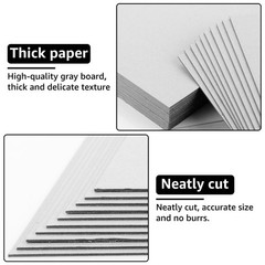 30pcs Grey Board A3 297x 420mm, 1.5mm Bookbinding Board, Grey Board a3 Shape…
