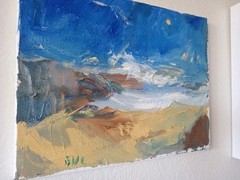 Nautical Seascape Cubist Oil Painting On 11″x14” Canvas Original Signed 2026