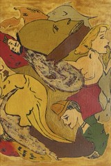Arshile Gorky, Armenia 1904-Sherman Connecticut 1948, “Clowns,” 28×13”