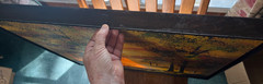 Autumn Fall Foliage Trees Nature Sunset C. Roberts Signed Oil Painting MCM READ