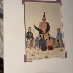 Loren Pahsetopah „Things To Be Remembered“ 1990 NATIVE AMERICAN ART 5 By 7.5