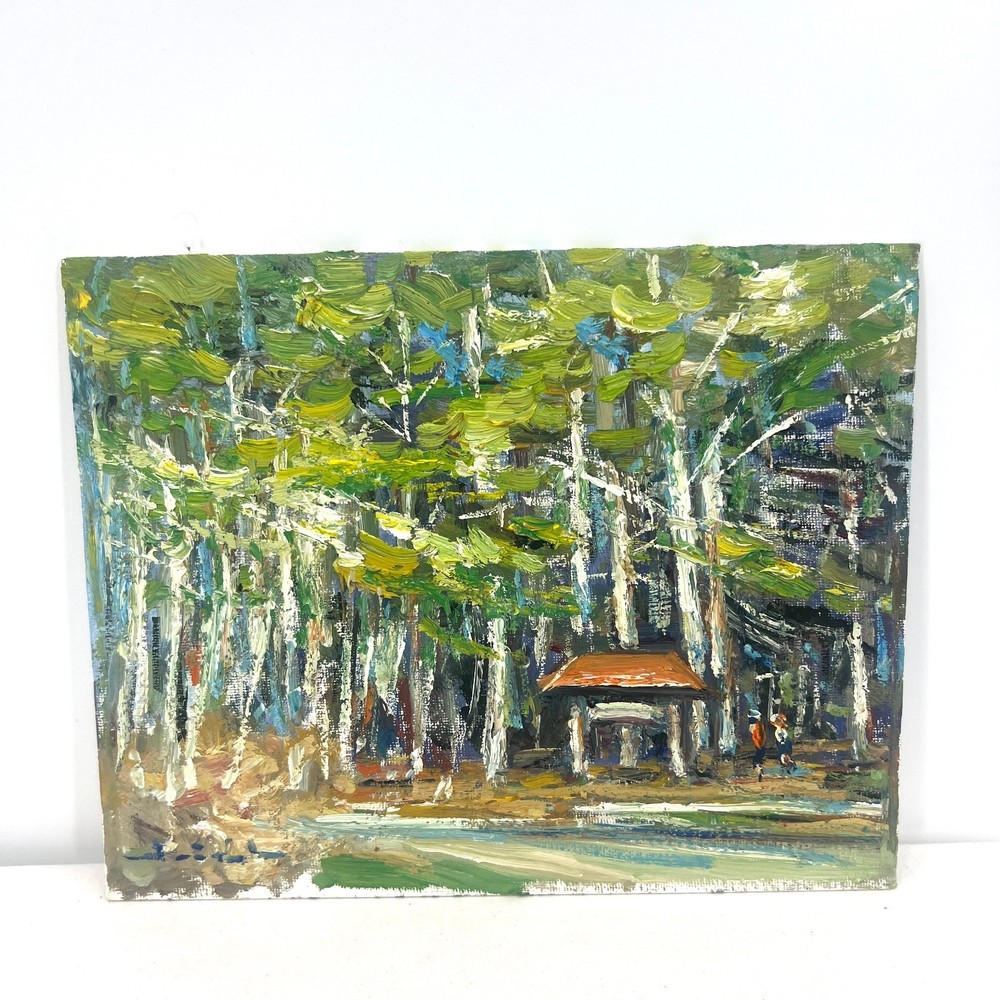 Original Artwork Study 8”x10” Oil On Canvas Board Shelter Tadeusz Seidel
