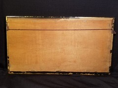 Gilded Painting Gold Leaf Roman Horse Chariot Race vtg Art 1’x6″ Tiles Antique