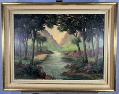Oil on Canvas German School Of 20th Signed Frame:22 13/16×28 7/8in Artwork: