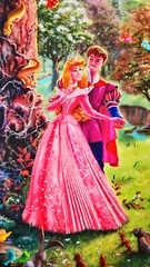 Thomas Kinkade Sleeping Beauty 18x 27 Publisher Proof M/H Oil on Canvas