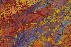 Jackson Pollock style￼ Profession￼al Painting 81” X 62”(6ft 9in)Abstract Modern