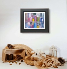 Urban Landscape Modern Expressionist Original Abstract Canvas 12×16