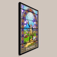 Marquis de Lafayette Stained Glass Style Canvas – Hero of American Freedom Art