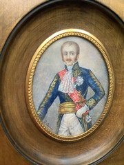 Miniature by DUVIVIER PORTRAIT of PRINCE Eugene de BEAUHARNAIS Oil Signed