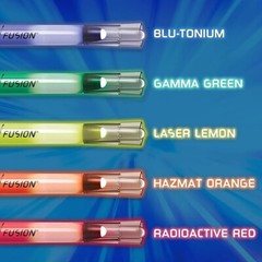 CRAYOLA GLOW FUSION – COLOR IN THE DARK – 5 MARKERS – 5 COLORING PAGES